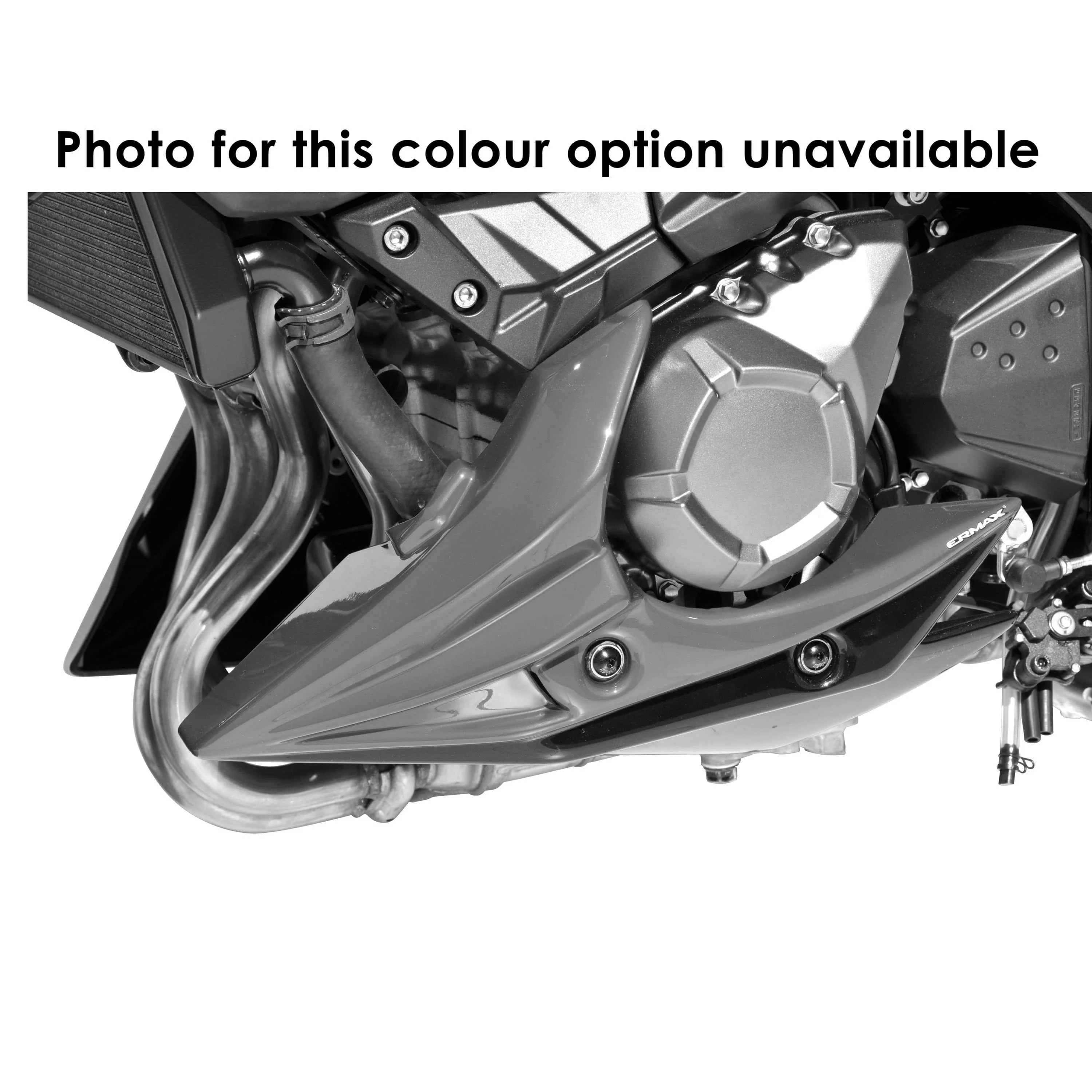 Ermax Belly Pan | Metallic Black Grey Flake (Spark Black) | Kawasaki Z 800 2013>2016