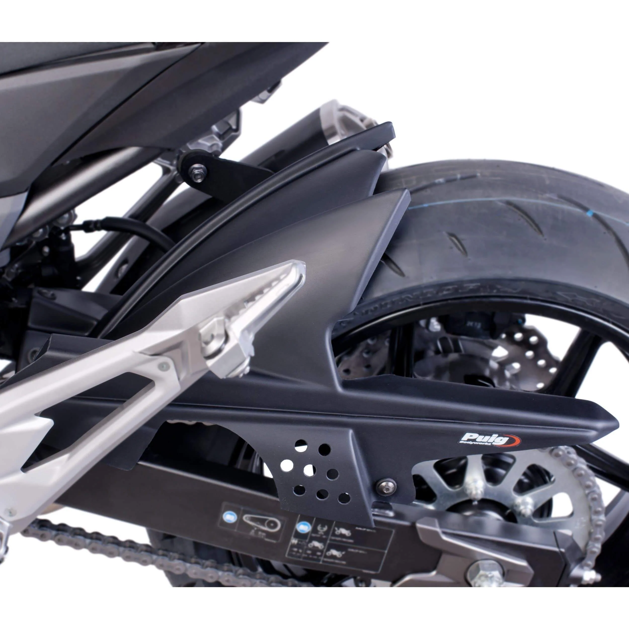 Puig Hugger | Matte Black | Kawasaki Z 800 E 2013>2016 - Image 2
