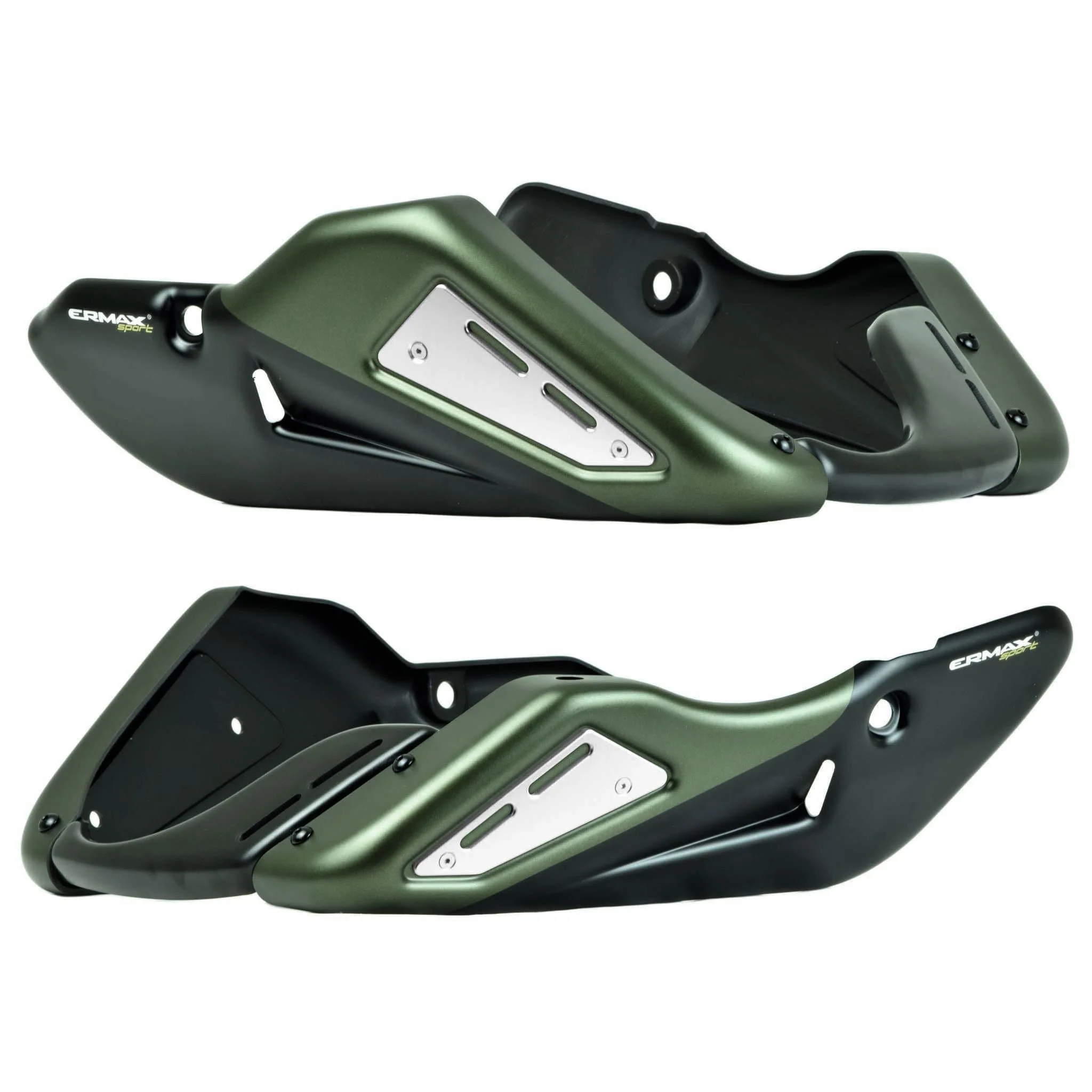 Ermax Belly Pan | Matte Metallic Green/Matte Black | Kawasaki Z 900 RS 2017>Current - Image 3