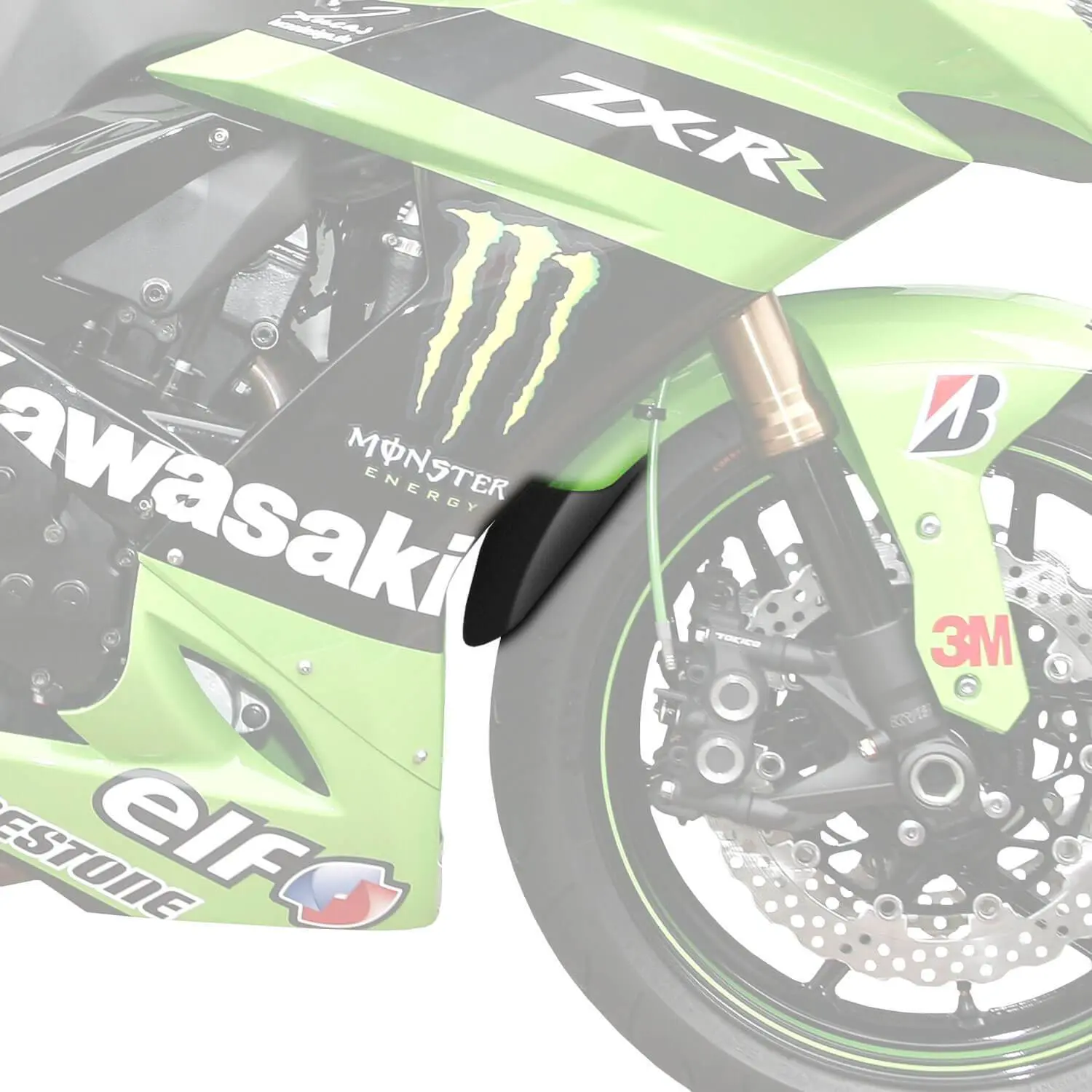 Pyramid Extenda Fenda | Matte Black | Kawasaki ZX10-R 2004>2007