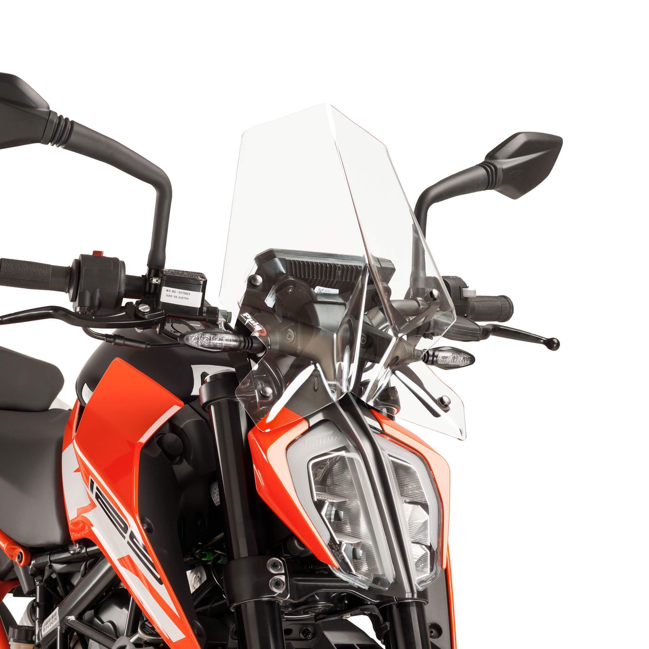 Puig Sport Screen | Clear | KTM 125 Duke 2017>2023 - Image 2