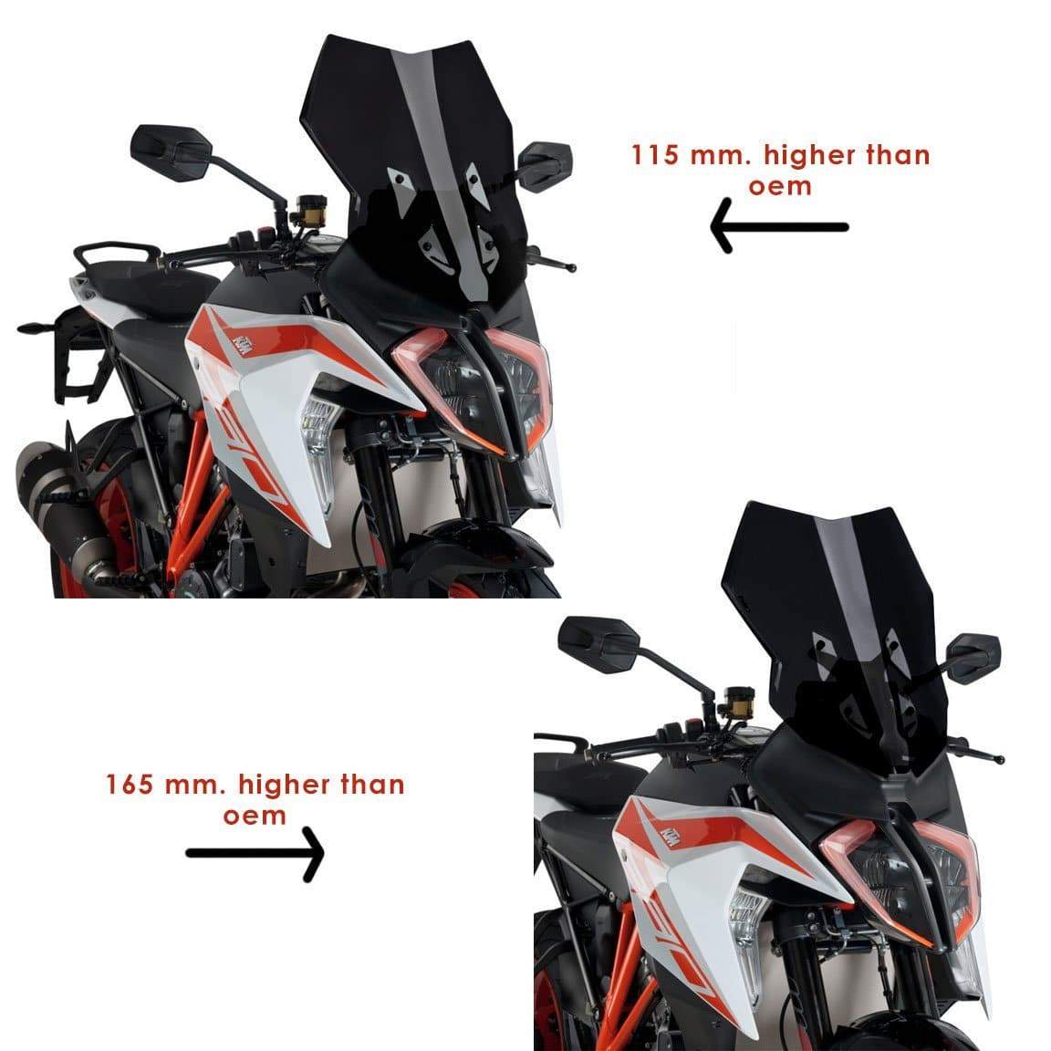 Puig Touring Screen | Black (Opaque) | KTM 1290 Super Duke GT 2019>Current - Image 3