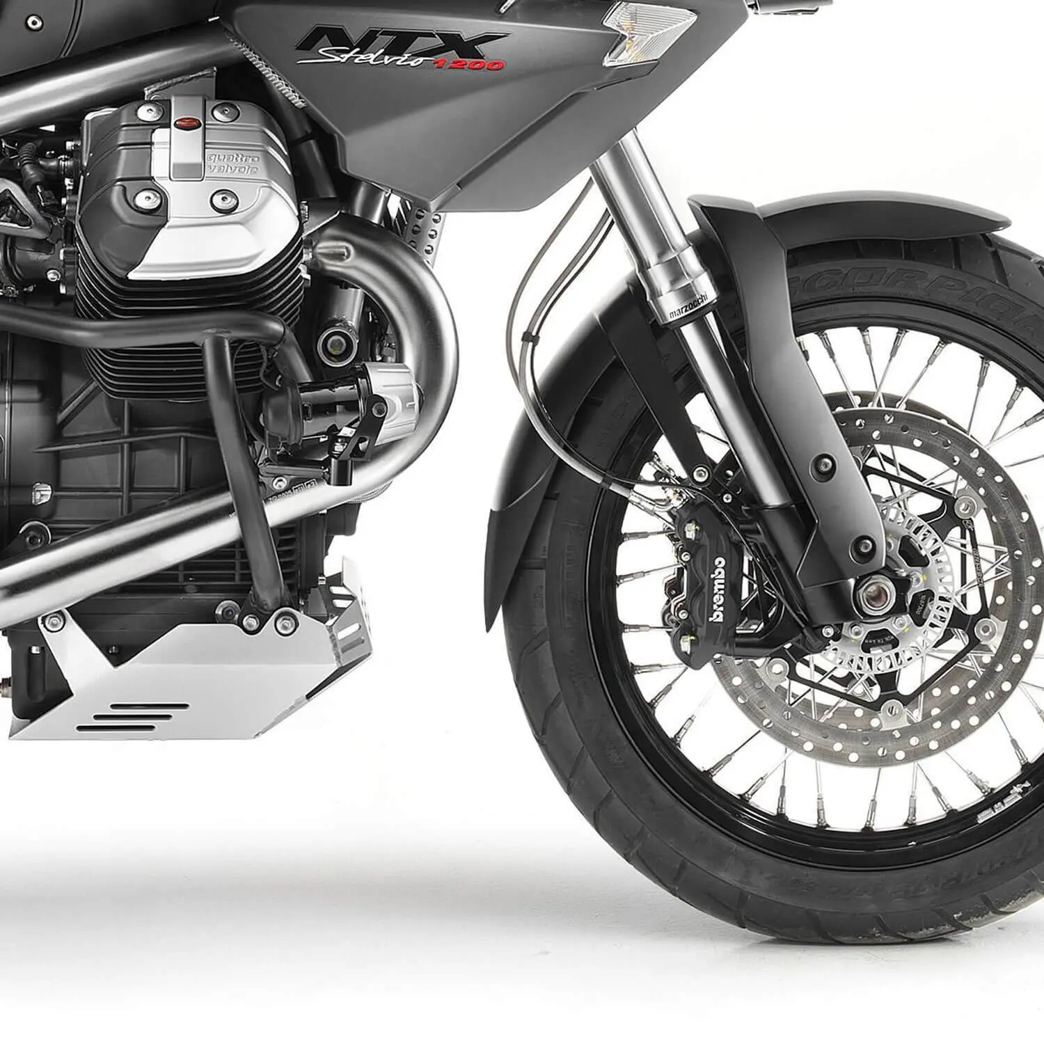 Pyramid Extenda Fenda | Matte Black | Moto Guzzi Stelvio 1200 8V 2008>2016 - Image 2