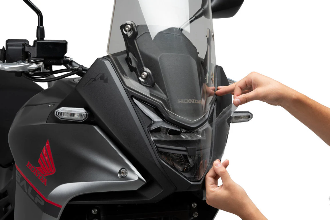Puig Adhere Headlight Guard | Clear | Honda XL750 Transalp 2023>Current - Image 2