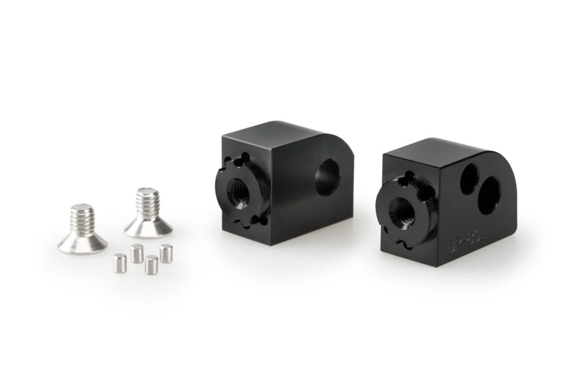Puig Adjustable Passenger Footpeg Adaptor | Black | Suzuki GSX-S1000GX 2024>Current