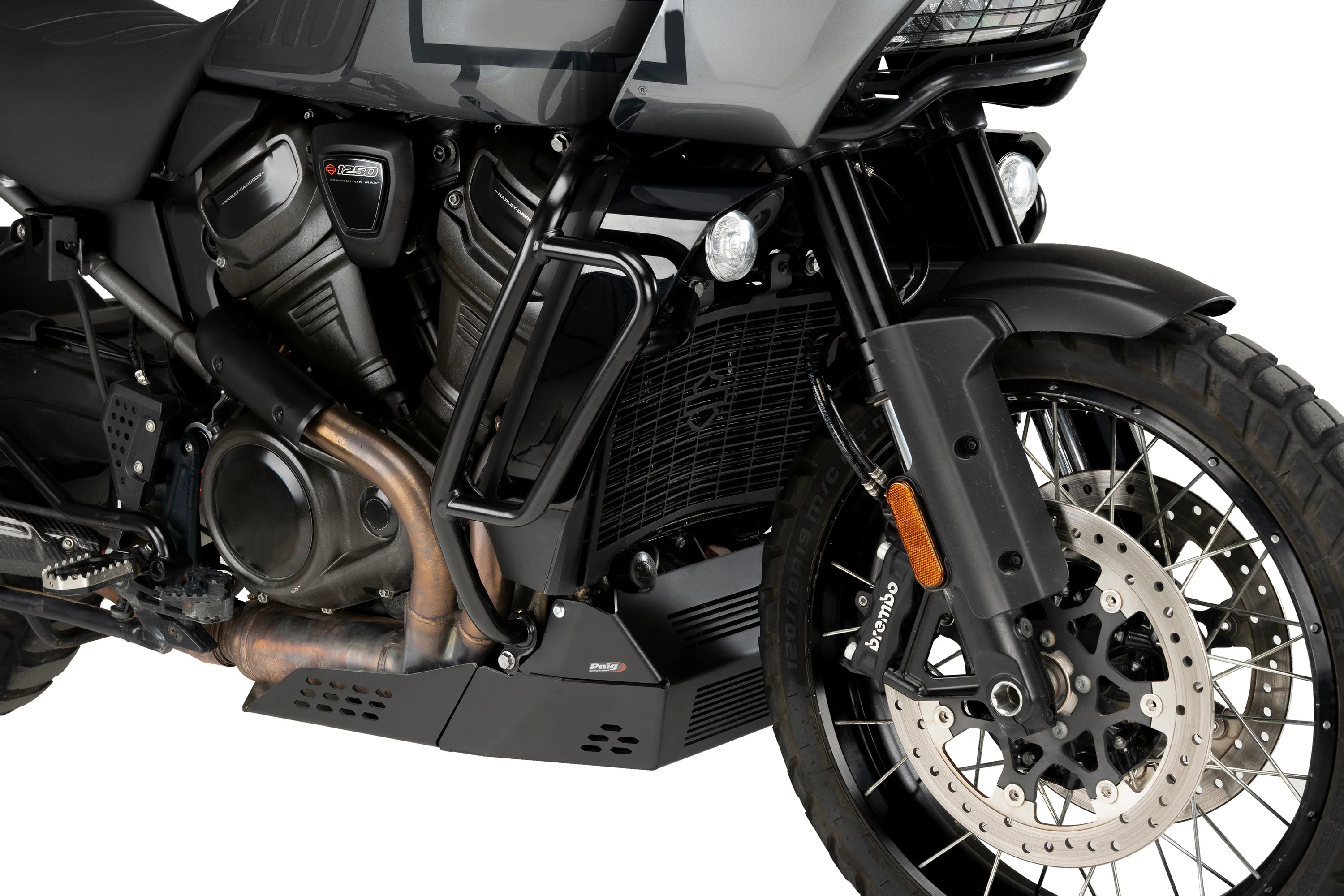 Puig Aluminium Belly Pan | Black | Harley Davidson Pan America (RA1250) 2021>2024