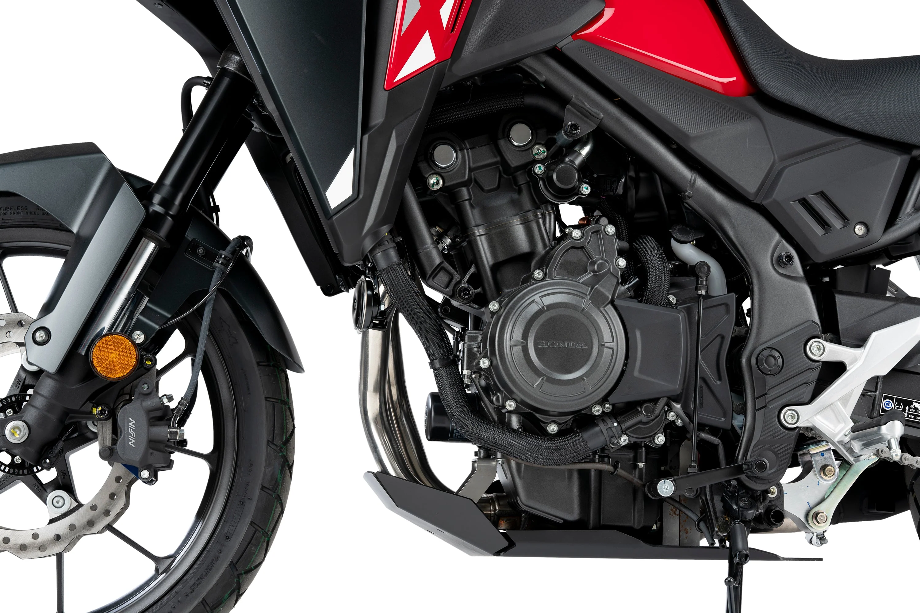 Puig Aluminium Belly Pan | Black | Honda NX500 2024>Current - Image 2