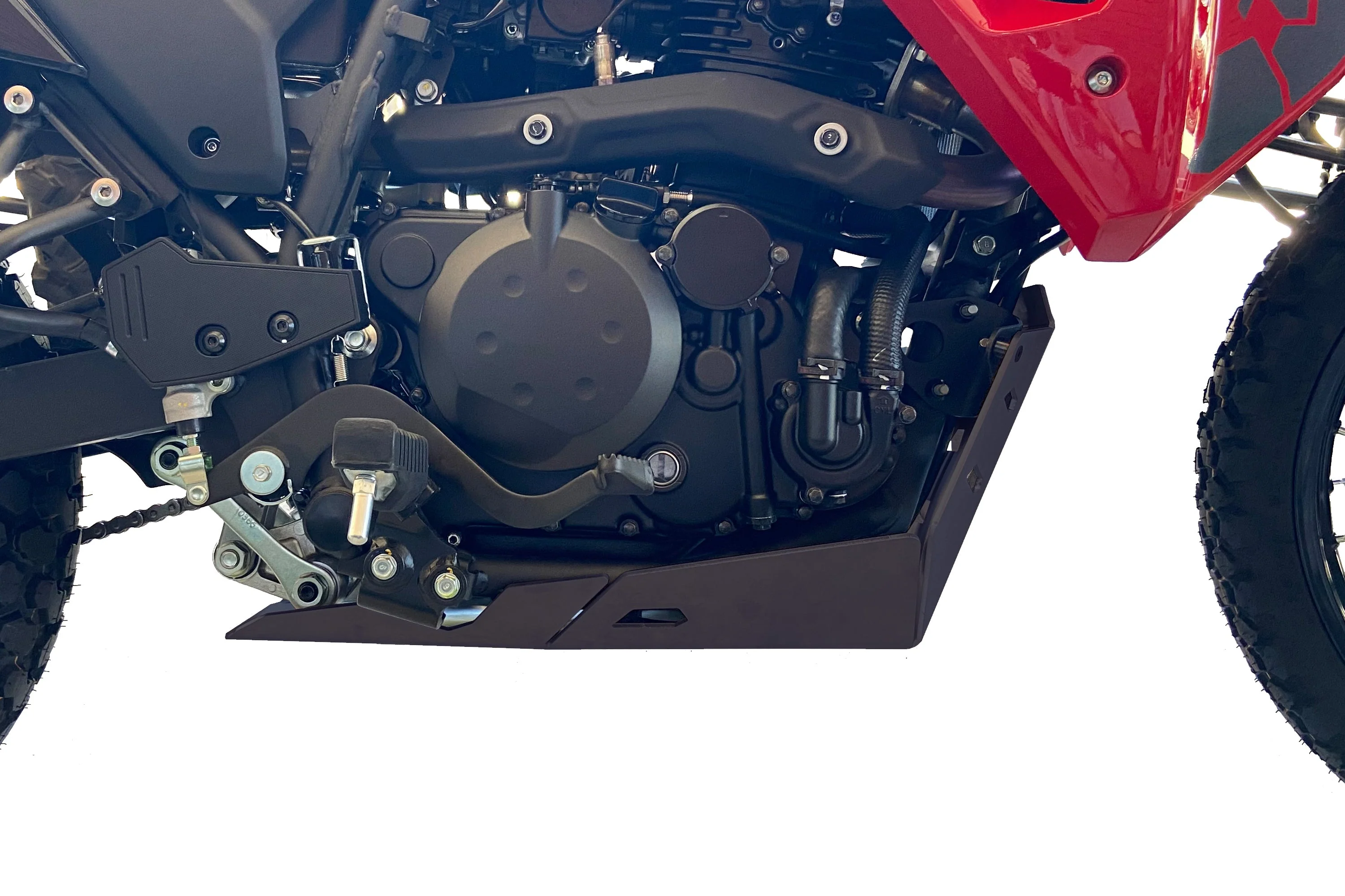 Puig Aluminium Belly Pan | Black | Kawasaki KLR 650 2022>2024 - Image 2