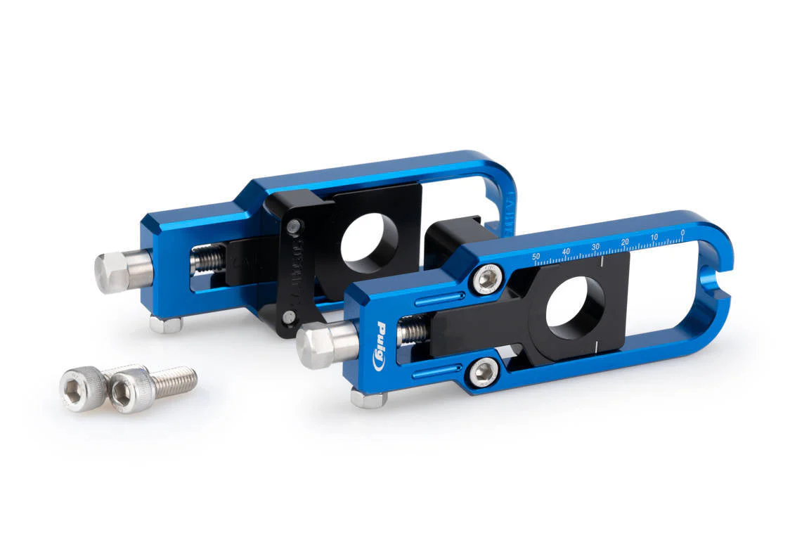 Puig Aluminium Chain Tensioner | Blue | Honda XL750 Transalp 2023>Current