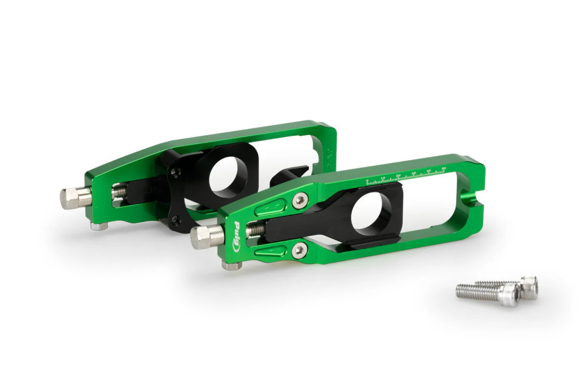Puig Aluminium Chain Tensioner | Green | Aprilia Tuono V4R 2011>2014