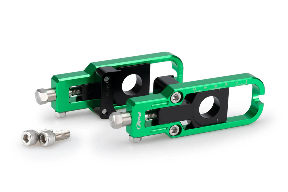Puig Aluminium Chain Tensioner | Green | Honda XL750 Transalp 2023>Current