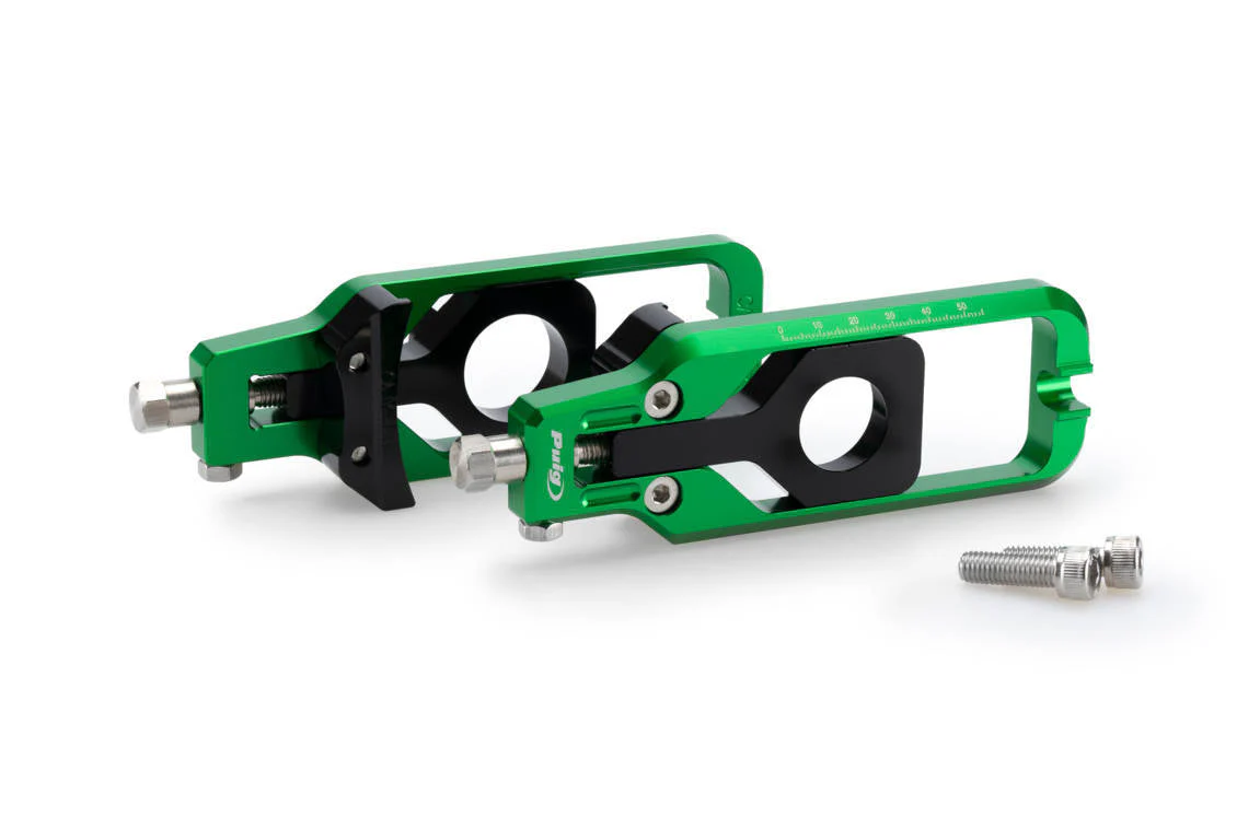 Puig Aluminium Chain Tensioner | Green | Yamaha YZF-R1 2015>2019