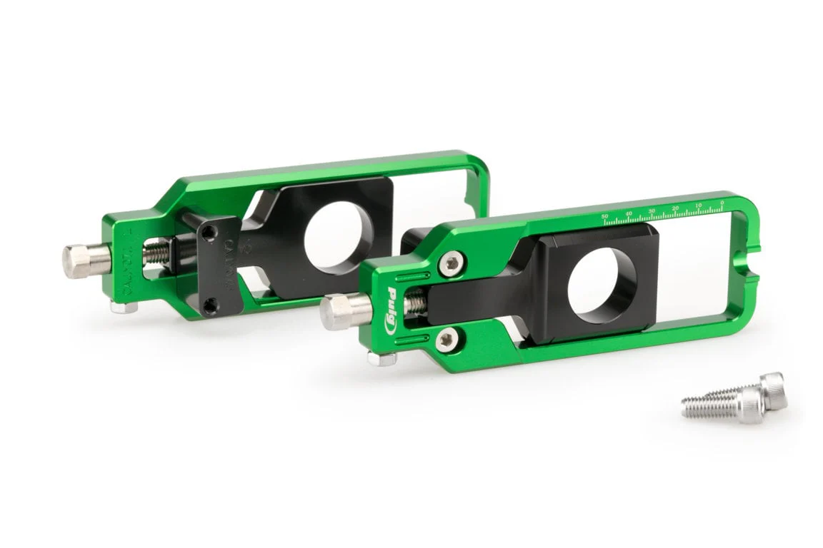 Puig Aluminium Chain Tensioner | Green | Yamaha YZF-R1 2020>2020