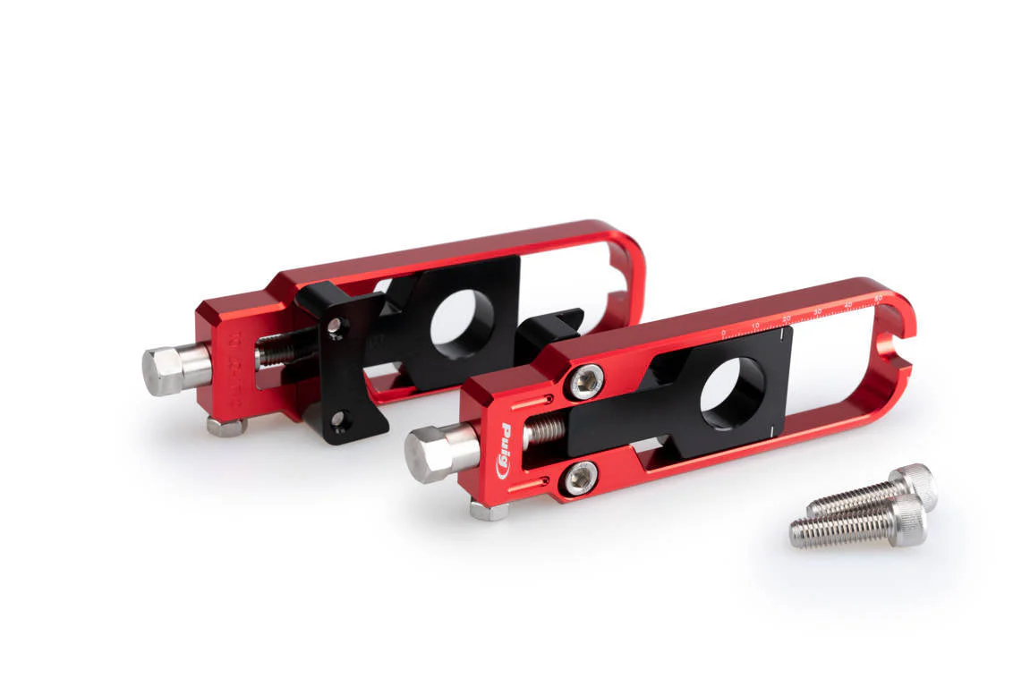 Puig Aluminium Chain Tensioner | Red | Honda NT1100 2022>Current