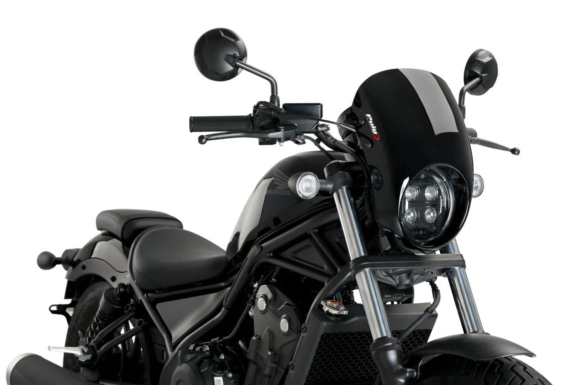 Puig Anarchy Screen | Black | Honda CMX 500 Rebel 2020>Current