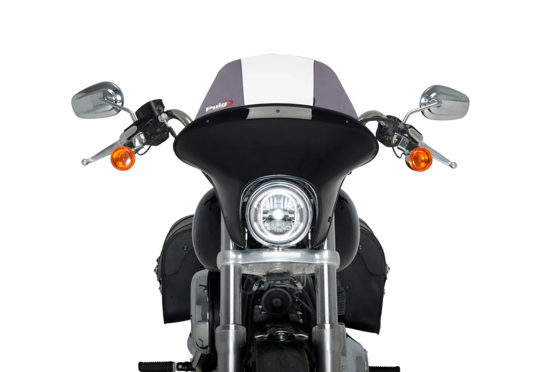Puig Batwing SML Touring Screen | Light Smoke | Harley Davidson Softail Low Rider (FXLR) 2018>2019 - Image 2