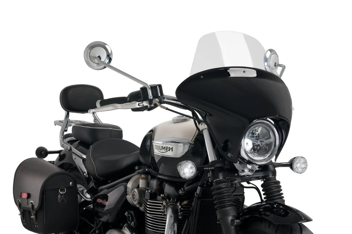 Puig Batwing SML Touring Screen | Light Smoke | Triumph Bonneville Speedmaster 2018>Current