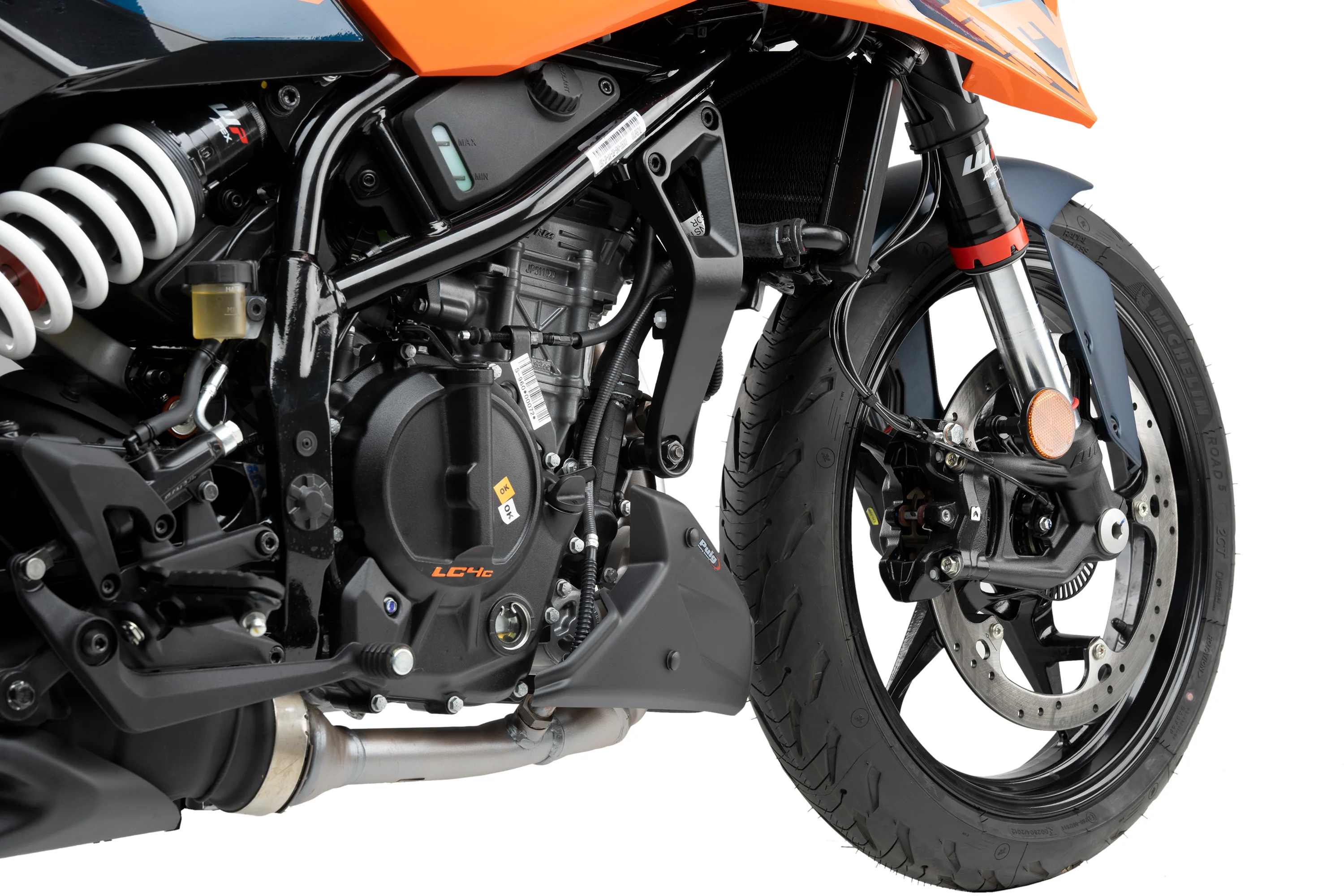 Puig Belly Pan | Matte Black | KTM 125 Duke 2021>Current - Image 4