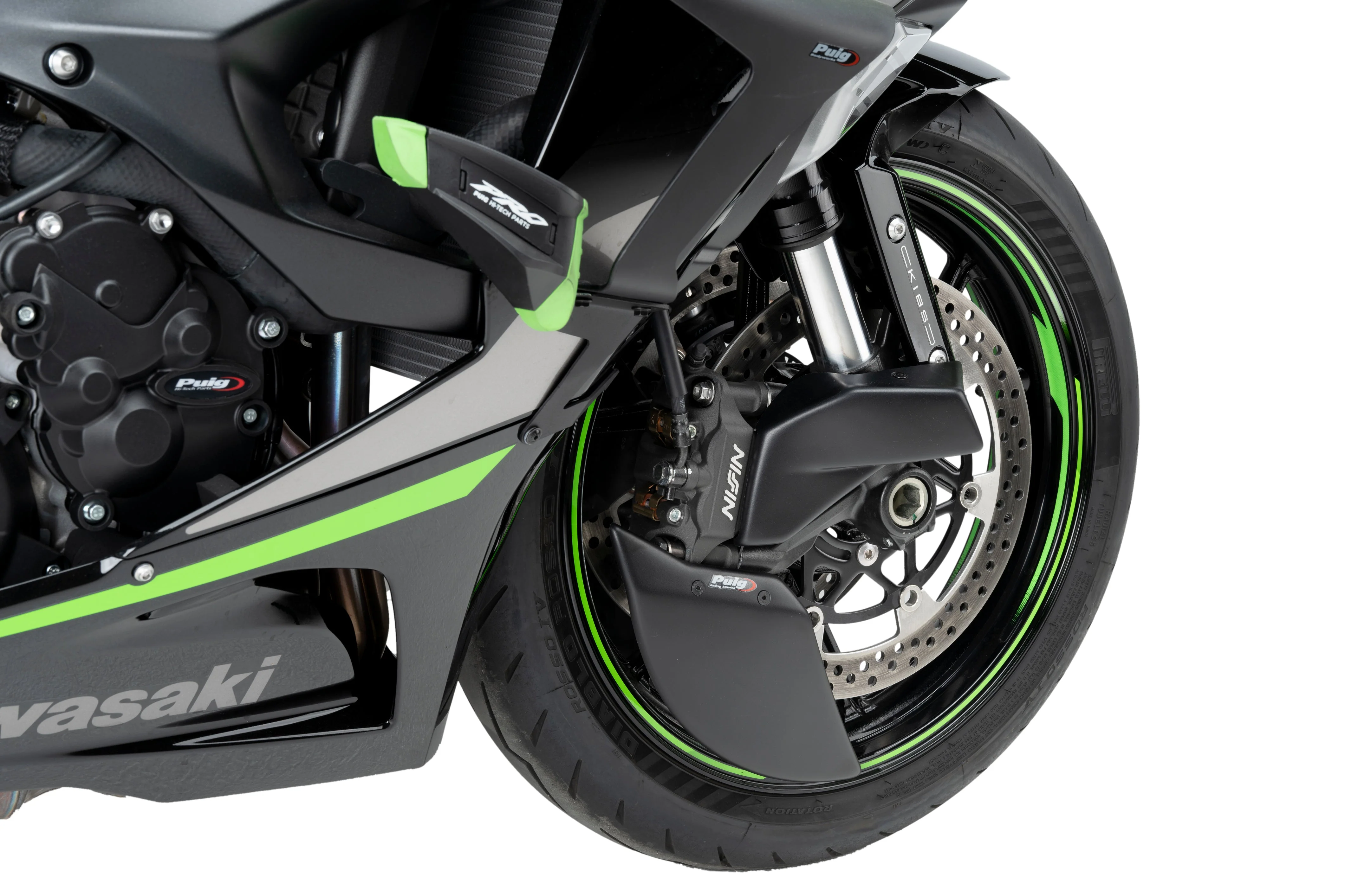 Puig Brake Ducts | Matte Black | Kawasaki ZX-6R Ninja 2024>Current - Image 4