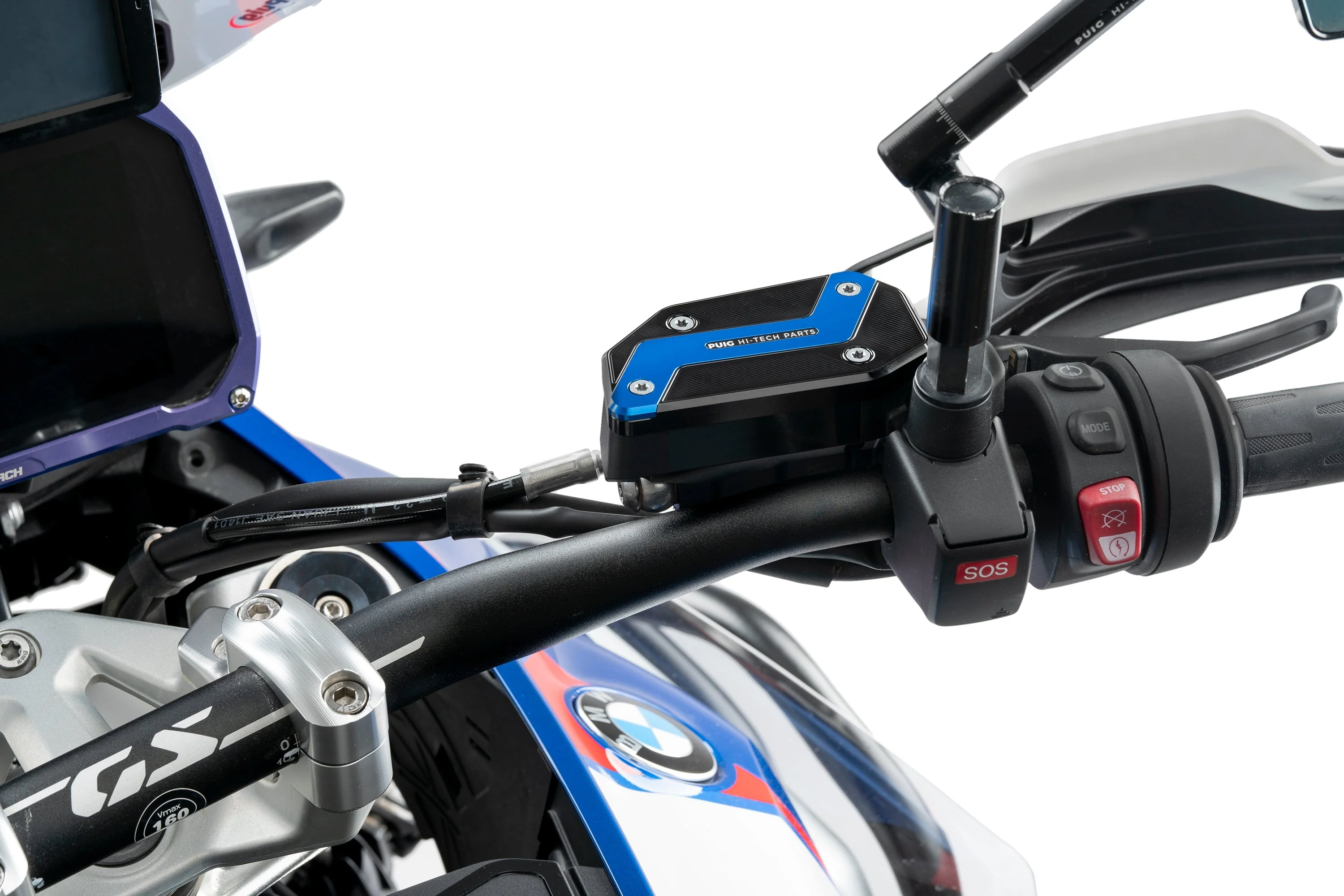 Puig Brake Fluid Reservoir Cover | Blue | BMW R 1300 GS 2023>Current - Image 2
