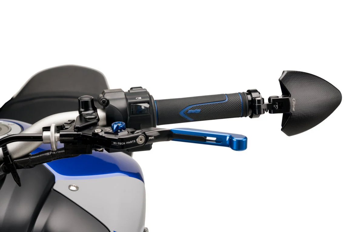 Puig Core Grips for 22mm Bars - 121mm Length | Blue - Image 3
