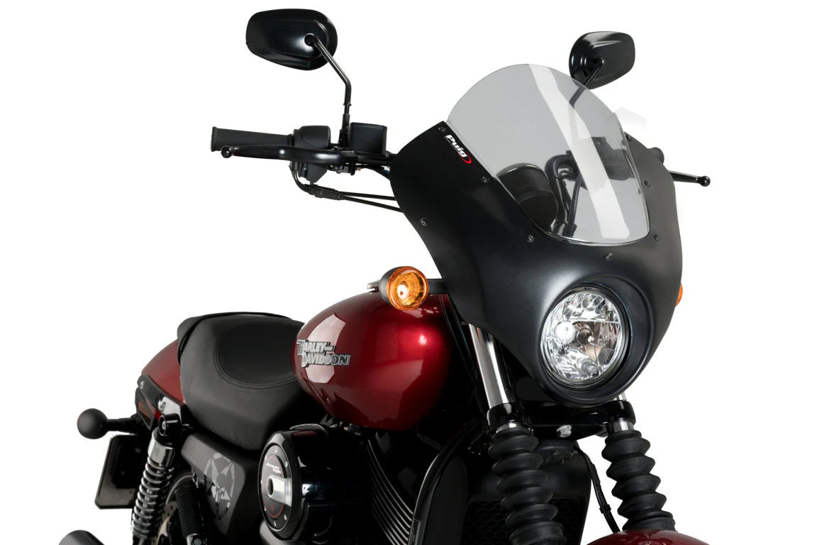Puig Dark Night Semifairing | Light Smoke | Harley Davidson Street 750 (XG750) 2017>2020