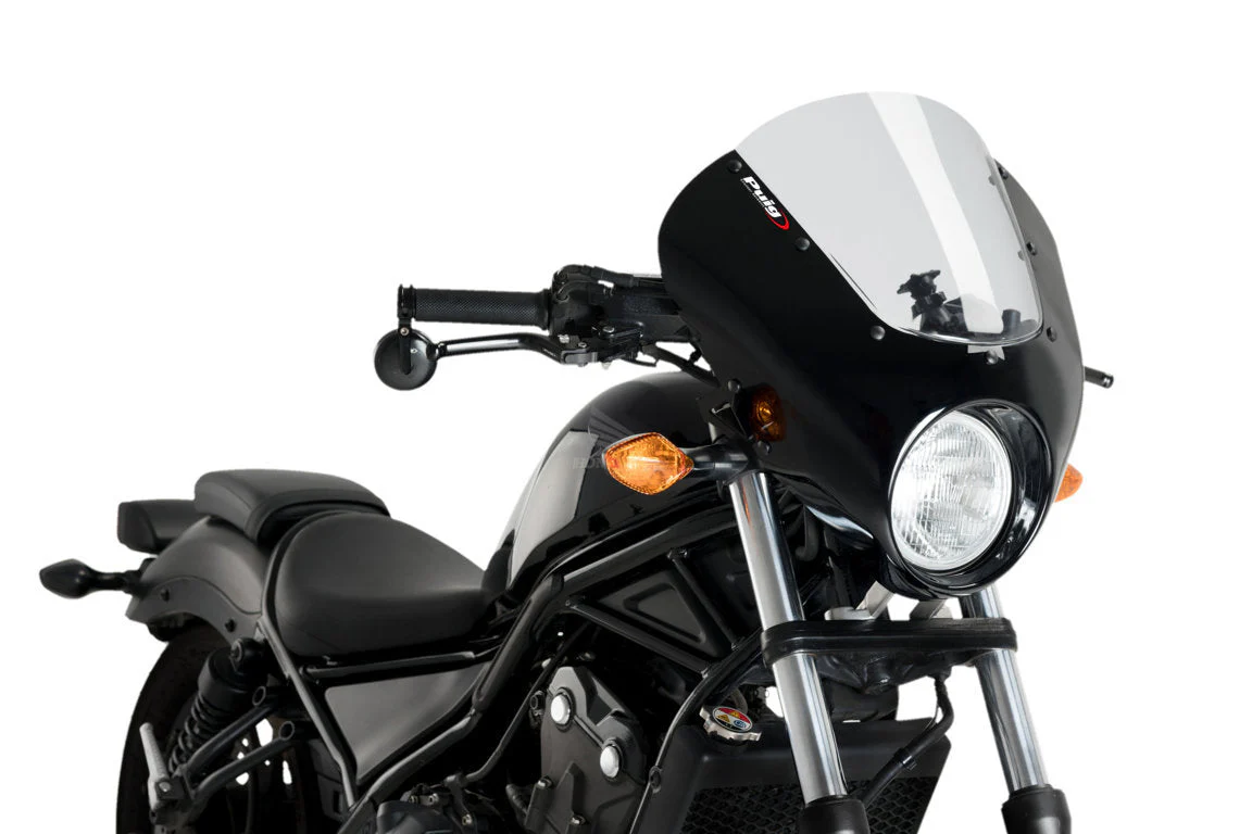 Puig Dark Night Semifairing | Black/Light Smoke | Honda CMX 500 Rebel 2017>2019