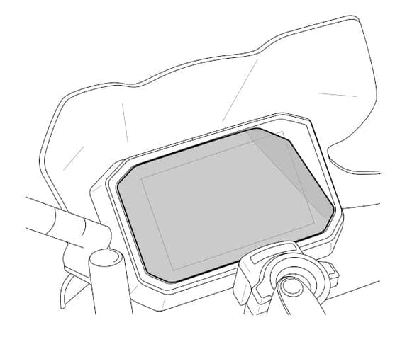 Puig Dashboard Protector | Clear | Kawasaki Eliminator 500 2024>Current
