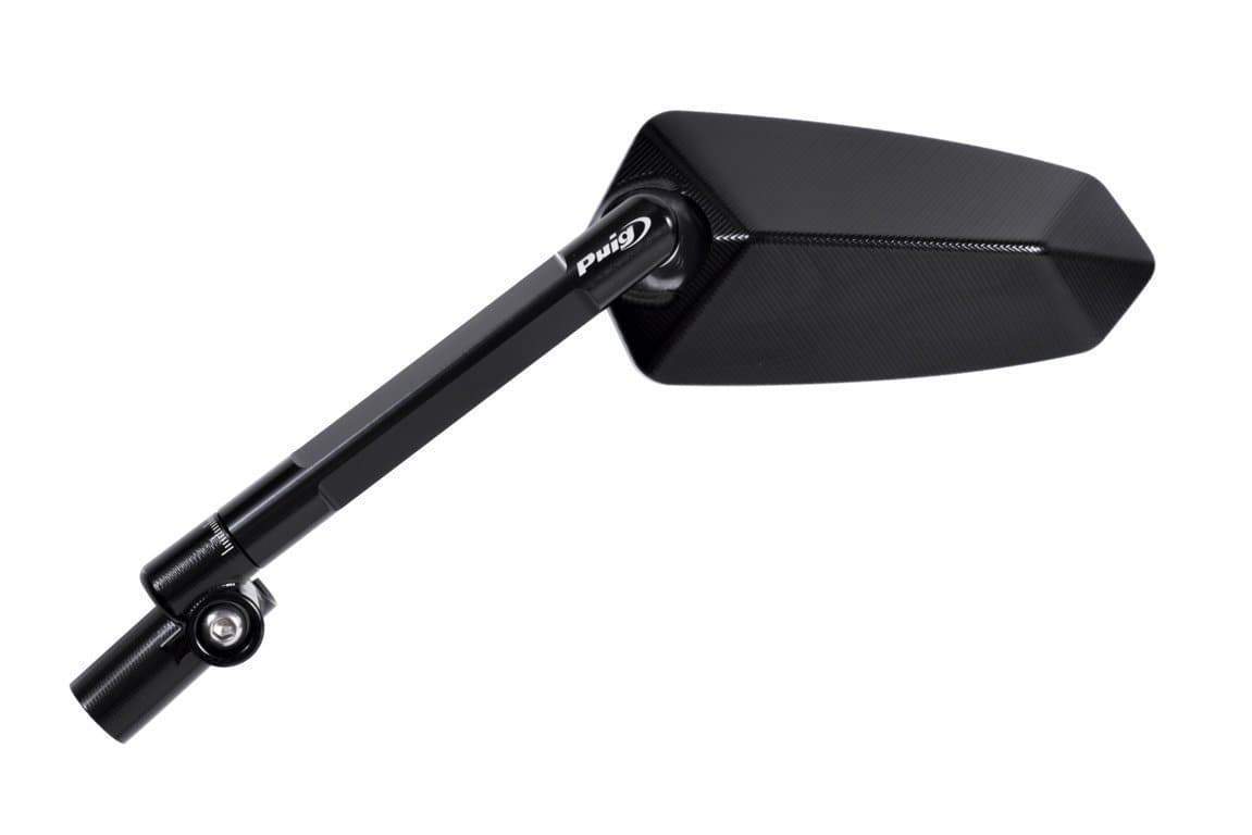 Puig F1.1 Mirror Left - M10 Fitment | Black/Black