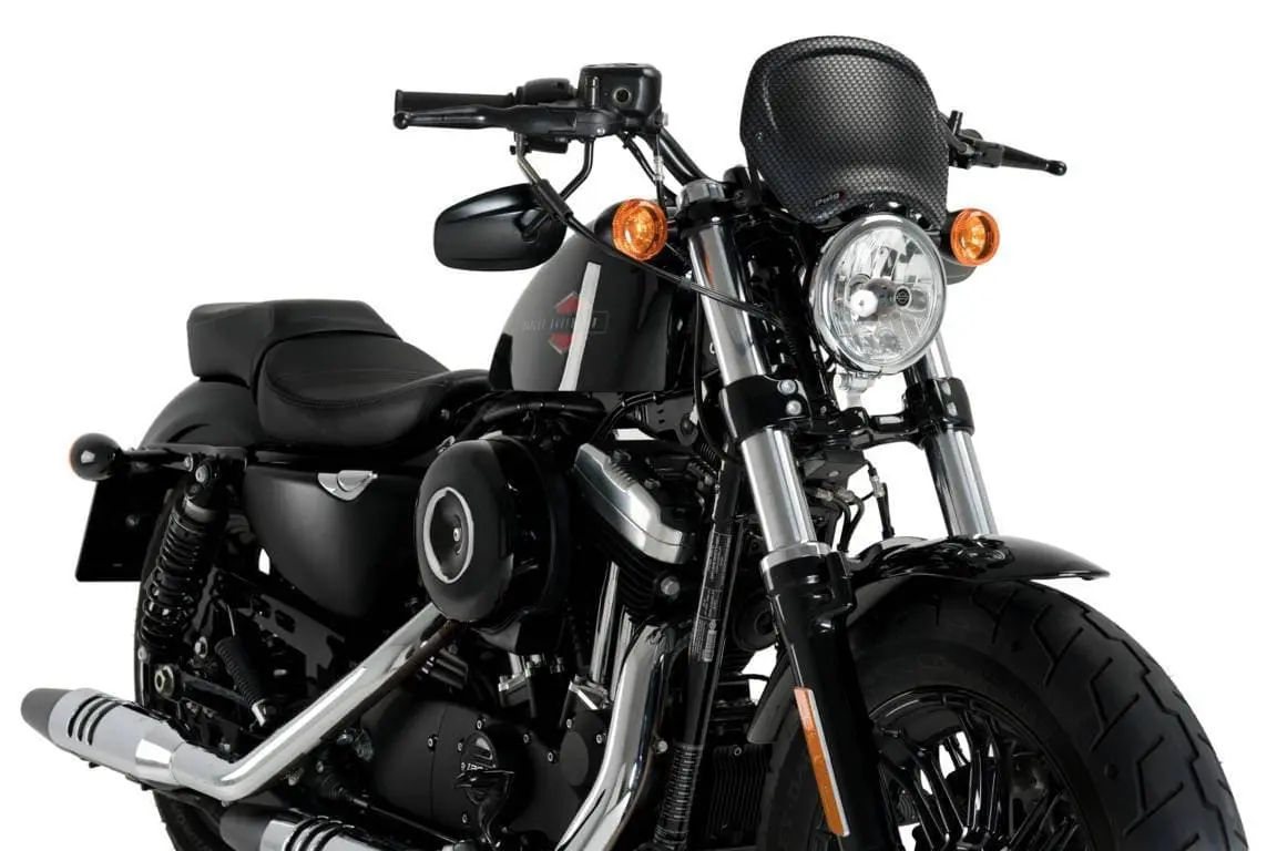 Puig Fly Screen | Carbon Look | Harley Davidson Sportster Forty-Eight 48 (XL1200X) 2017>2020