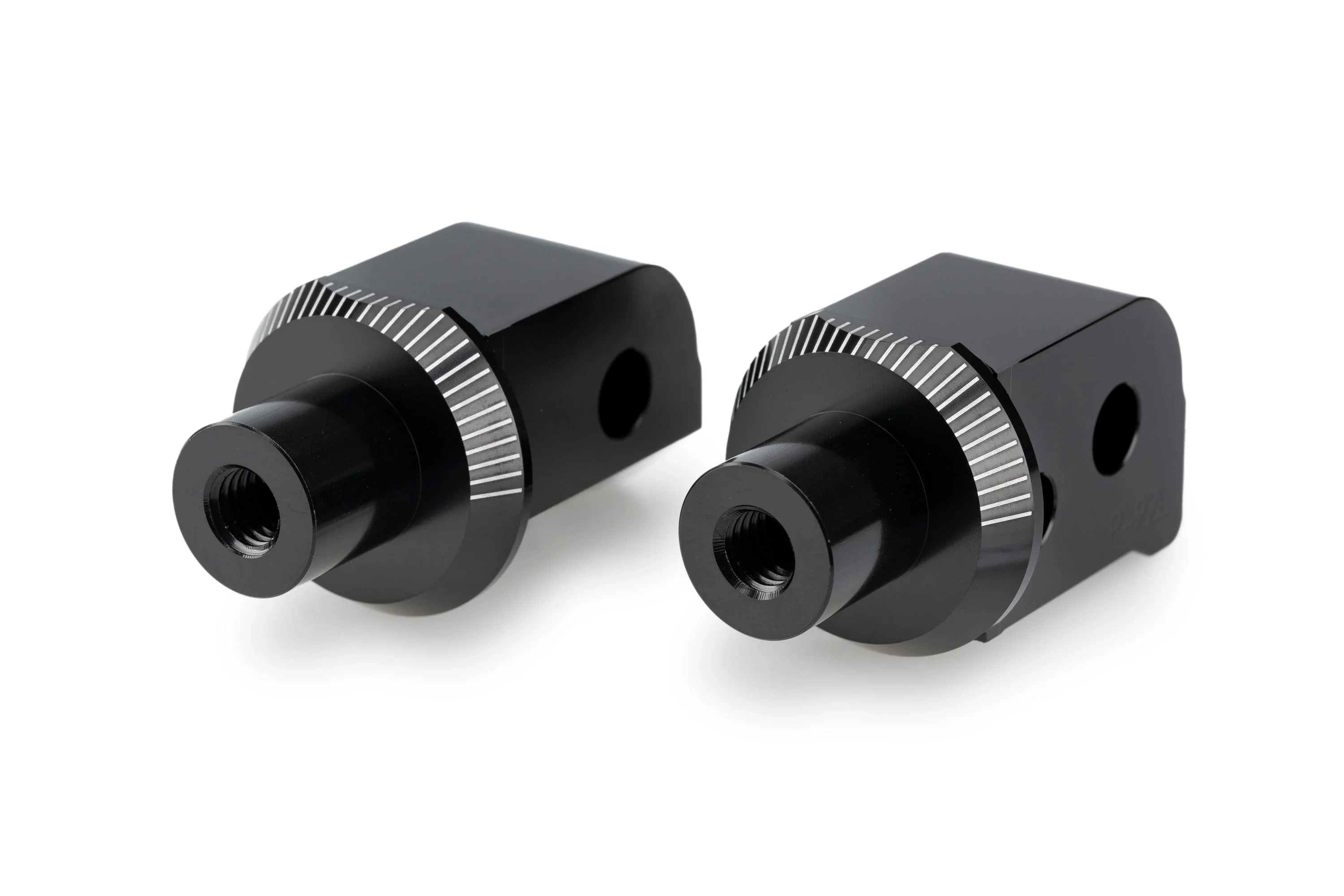 Puig Footpeg Adaptors Passenger | Black | Aprilia RS 457 2024>Current