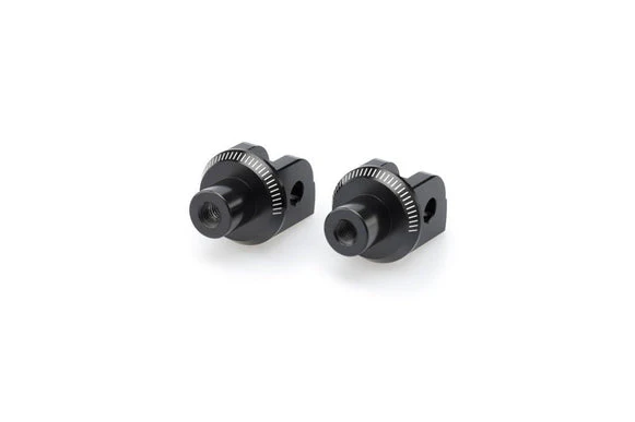 Puig Footpeg Adaptors Rider | Black | Suzuki SV650 2016>Current