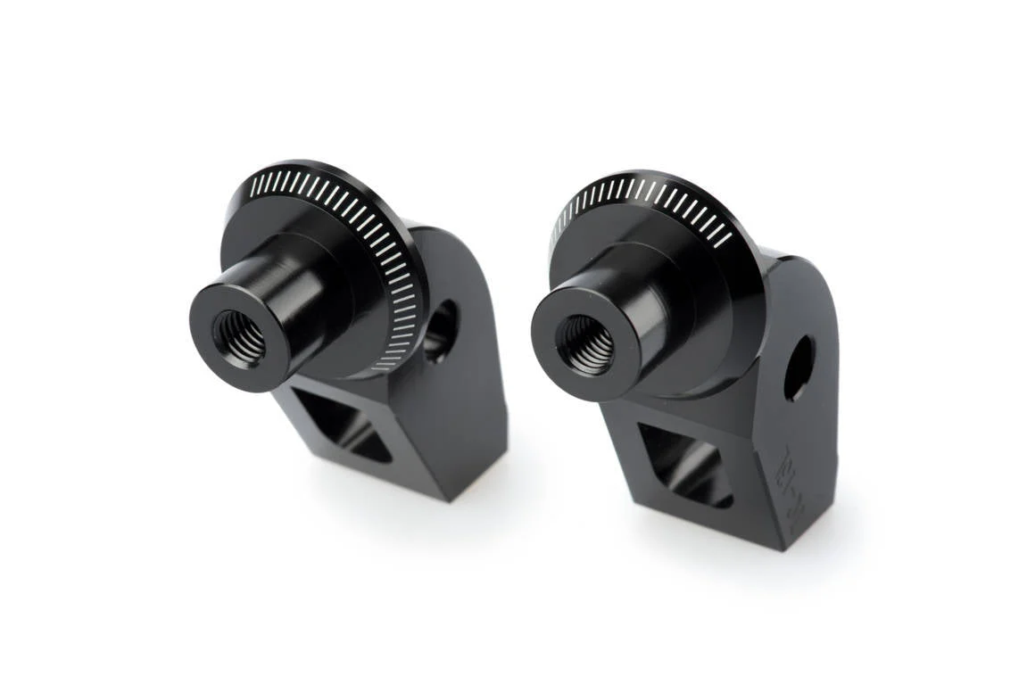 Puig Footpeg Adaptors Rider | Black | Various Triumph 1200 Models