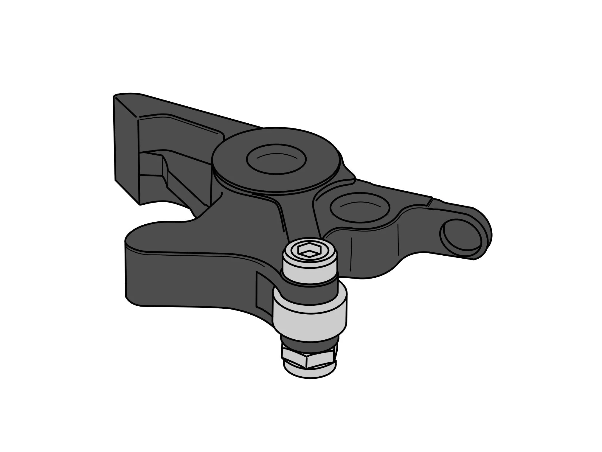 Puig Front Brake Lever Adaptor | Black | BMW S 1000 RR 2023>Current