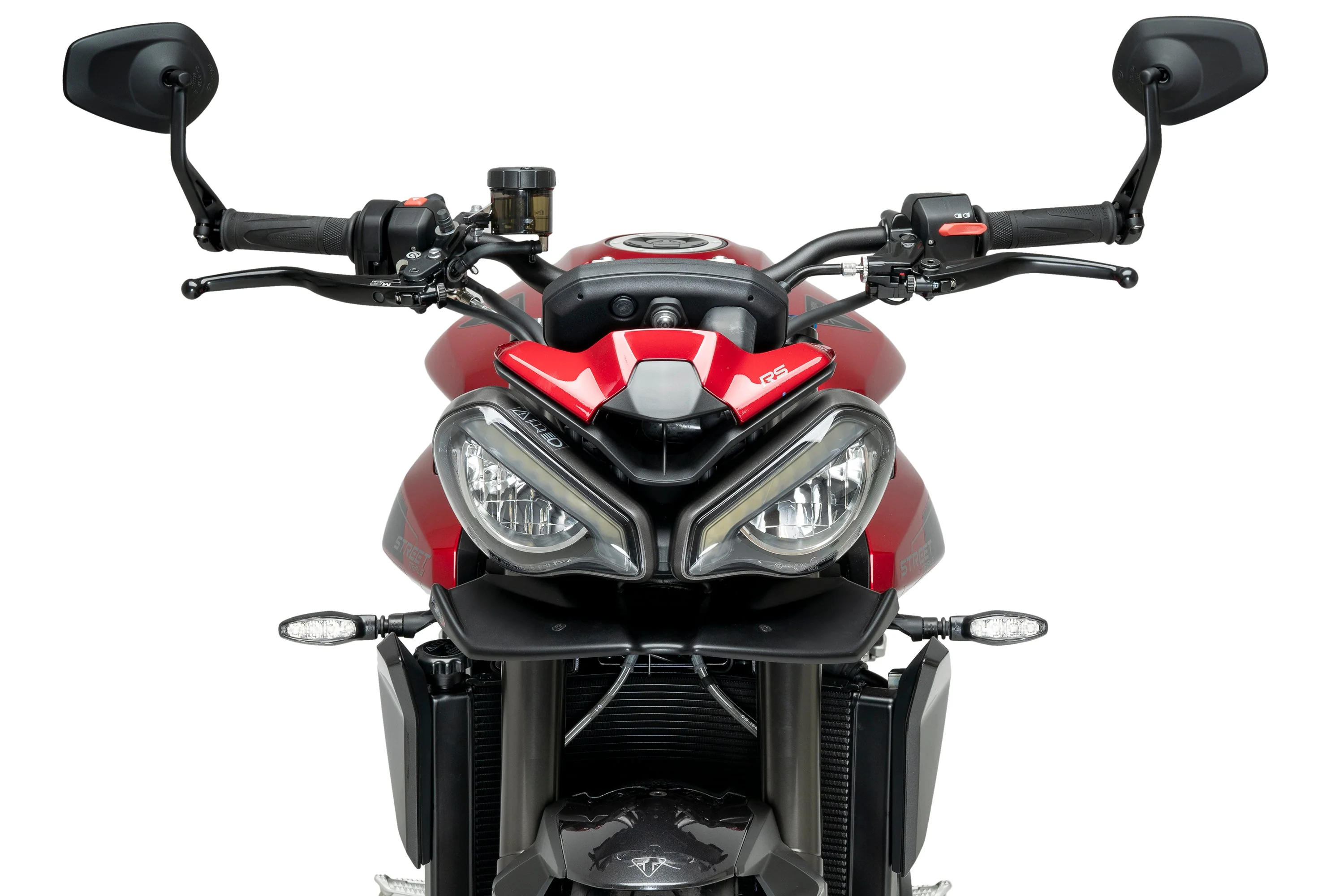 Puig Front Downforce Wings | Matte Black | Triumph Speed Triple 1200 RS 2021>Current - Image 3