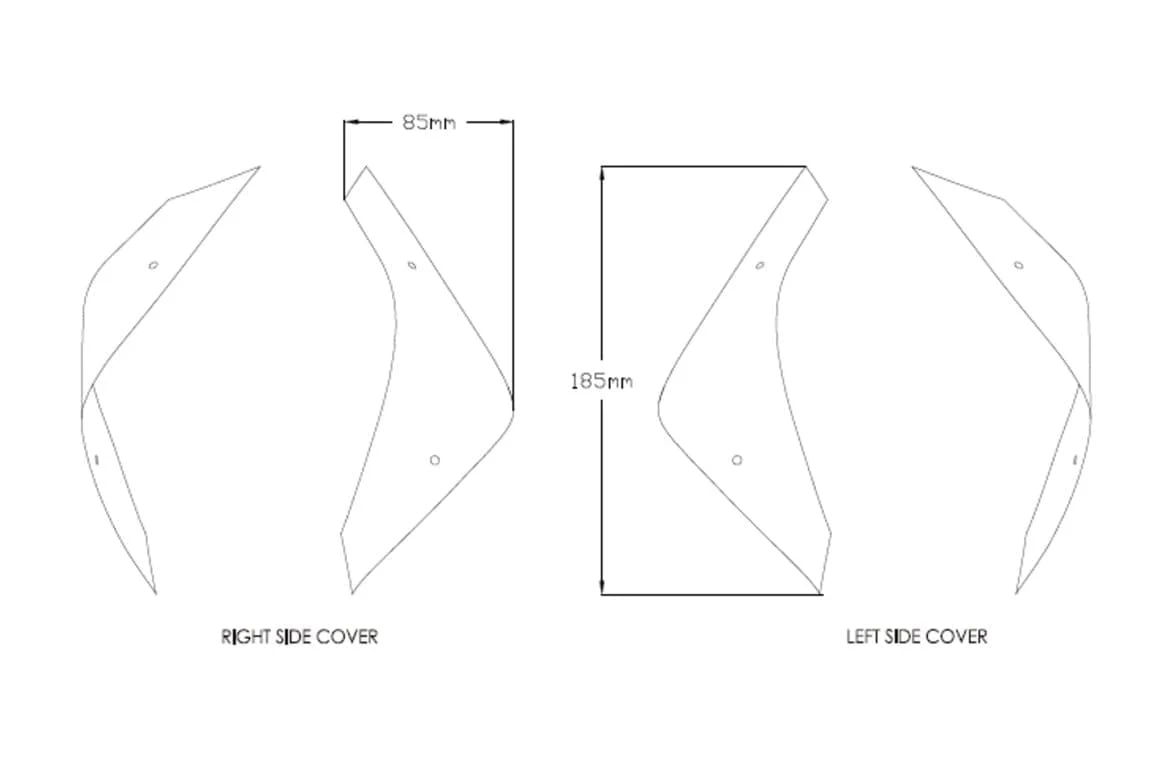 Puig Front Wind Deflectors | Light Smoke | Honda CRF 1100 L Africa Twin Adventure Sports 2020>2023 - Image 3