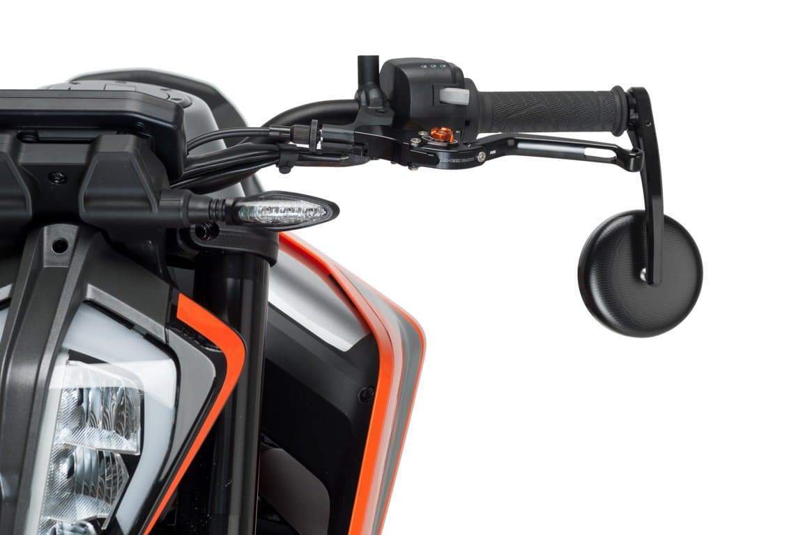 Puig Grand Tracker Bar End Mirror | Black - Image 3