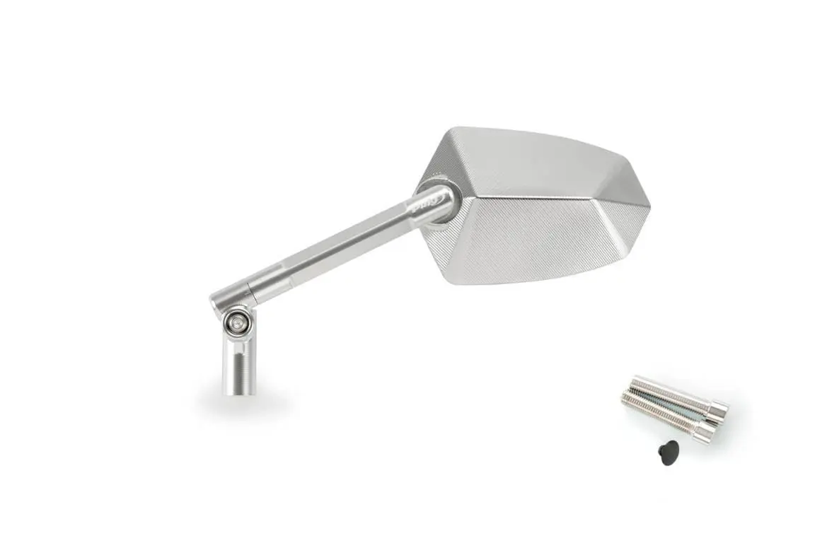 Puig GT.1 Mirror Left - M10 Fitment | Aluminium/Aluminium