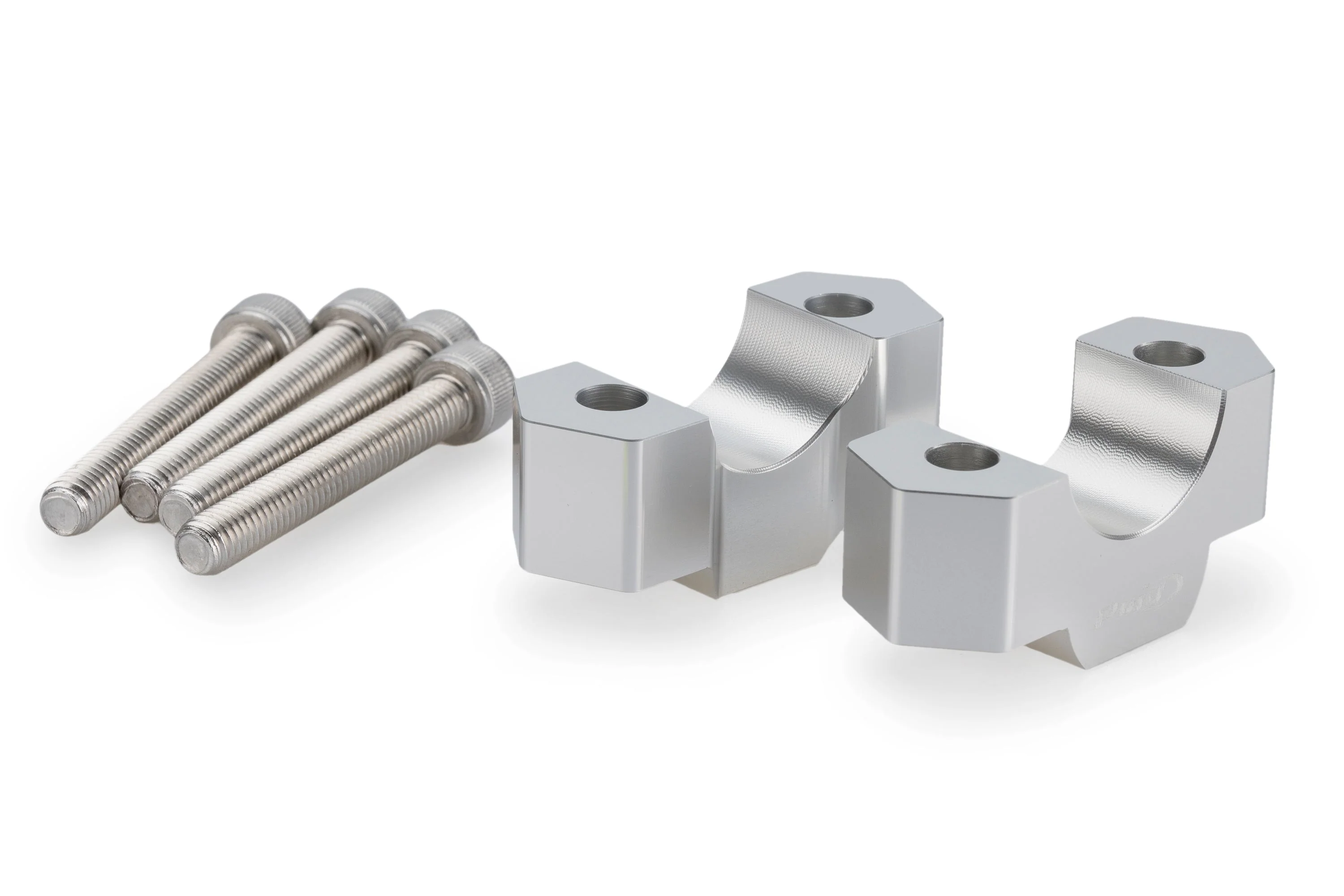 Puig Handlebar Risers - 20mm Rise | Silver | BMW F900GS/Adv 2024>Current