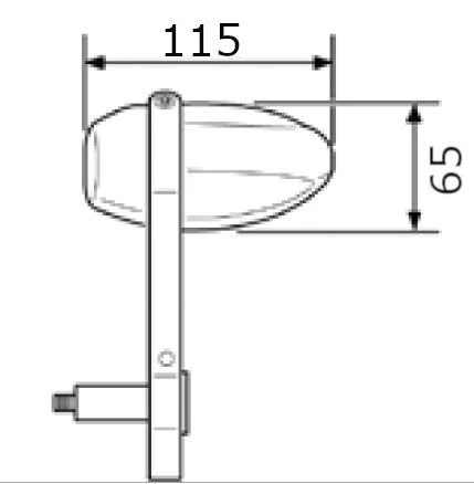 Puig MP Bar End Mirror | Black - Image 4