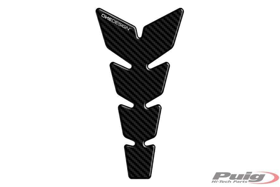 Puig Leather Tank Pad | Carbon Look