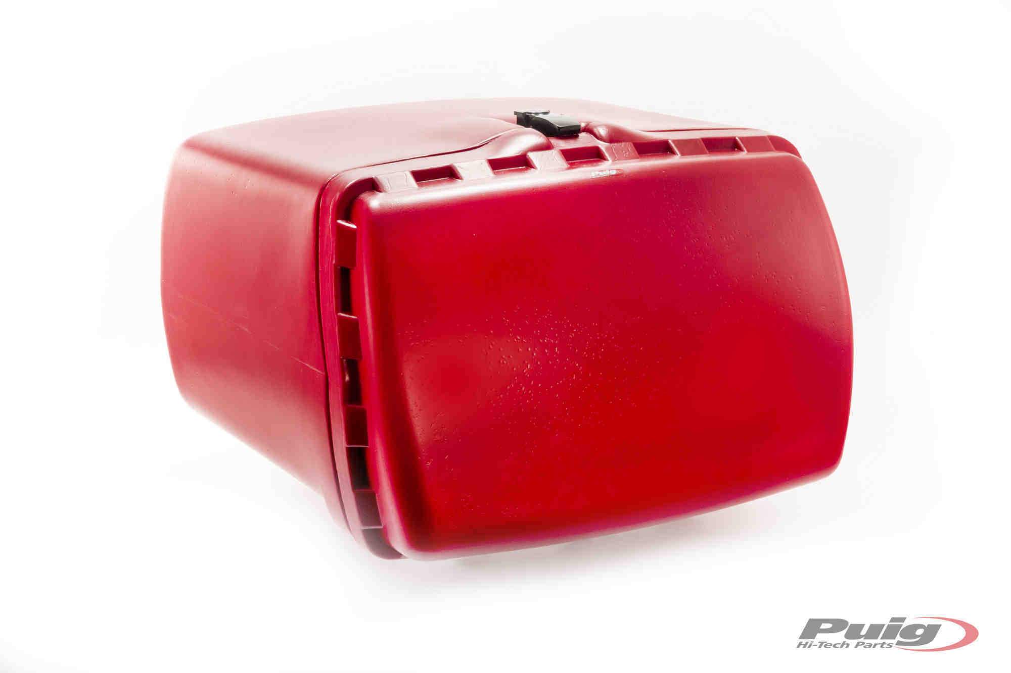 Puig Maxi Box 90L - Without Lock and Fasten (Straps Included) | Red