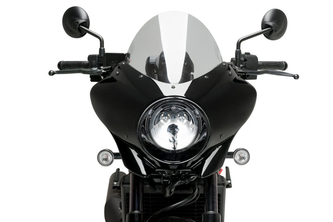 Puig Mirage Touring Screen | Gloss Black/Light Smoke | Honda CMX 1100 Rebel 2021>Current - Image 2