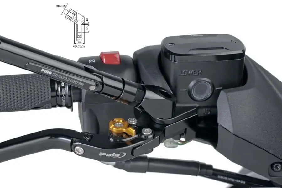 Puig Mirror Adaptor Left or Right Side | Black | Yamaha TMAX 560 2020>2021