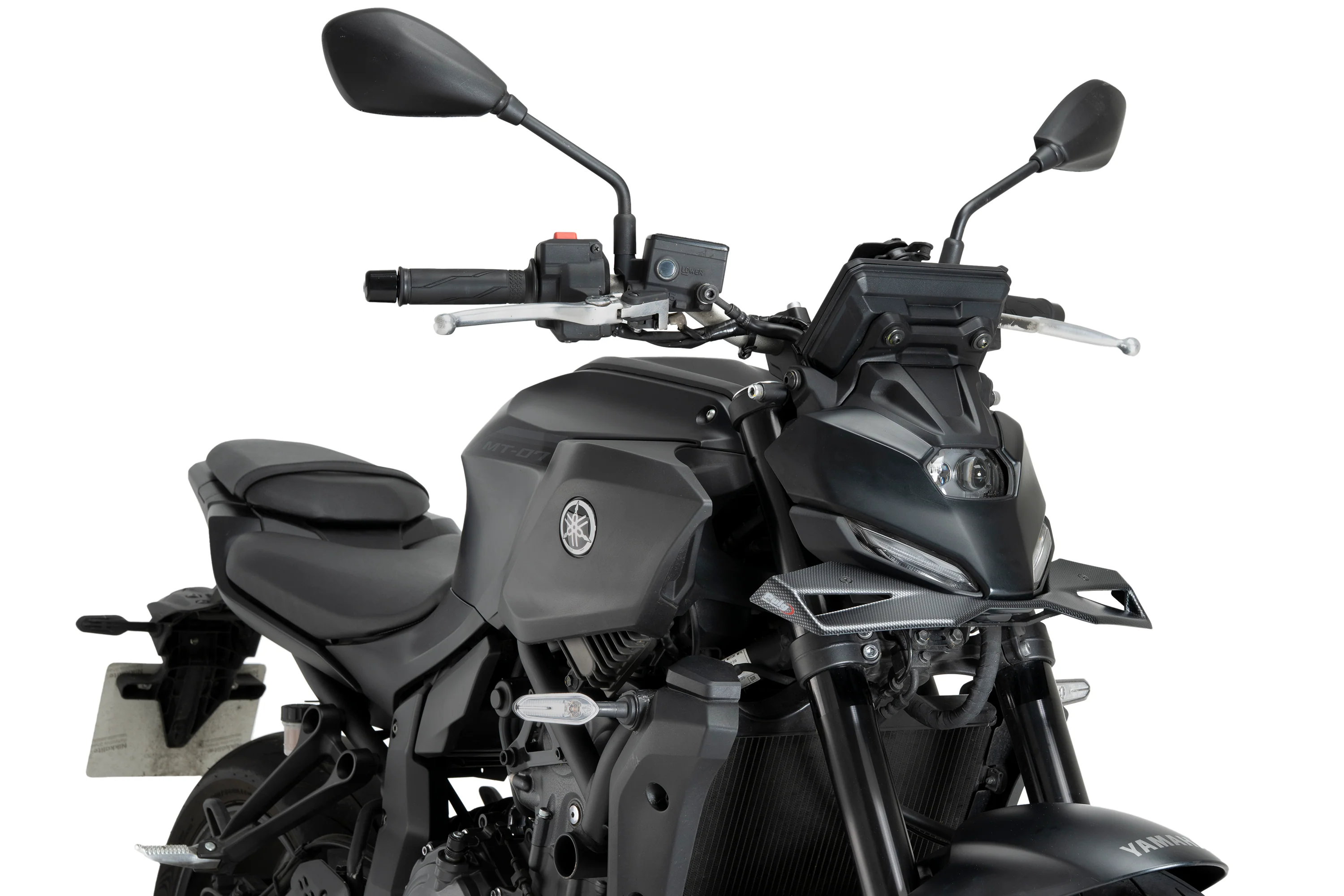 Puig Naked Front Downforce Wings | Carbon Look | Yamaha MT-07 2025>Current