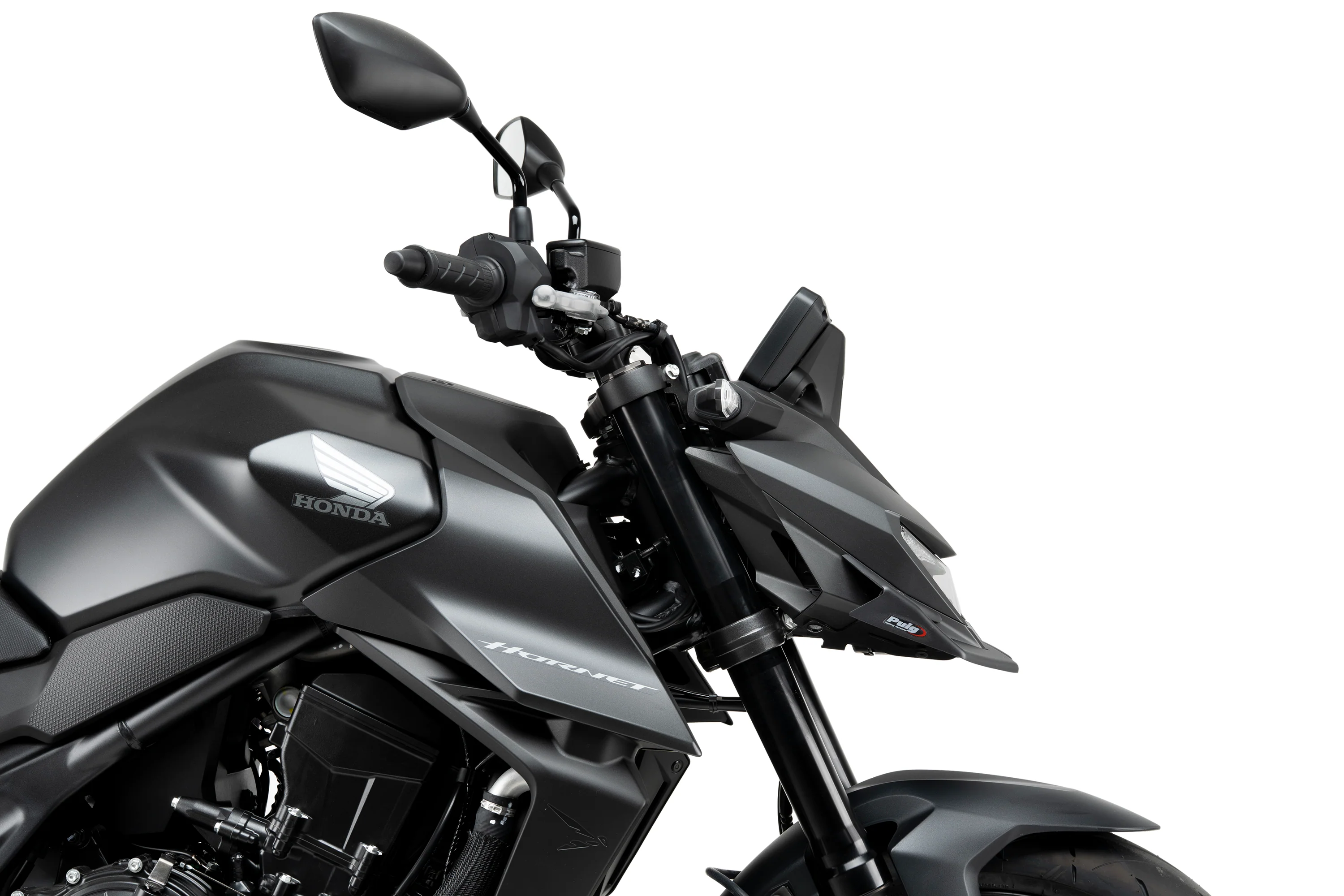 Puig Naked Front Wings | Matte Black | Honda CB750 Hornet 2025>Current - Image 4