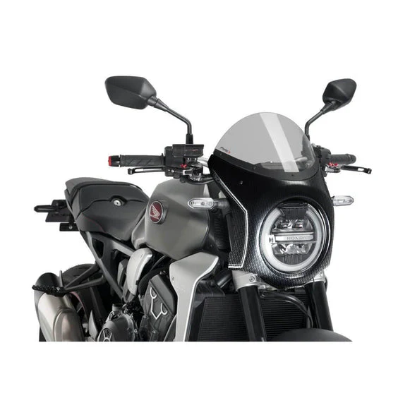 Puig Nose Fairing | Carbon Look with Light Smoke Screen | Honda CB 1000 R 2018>2020