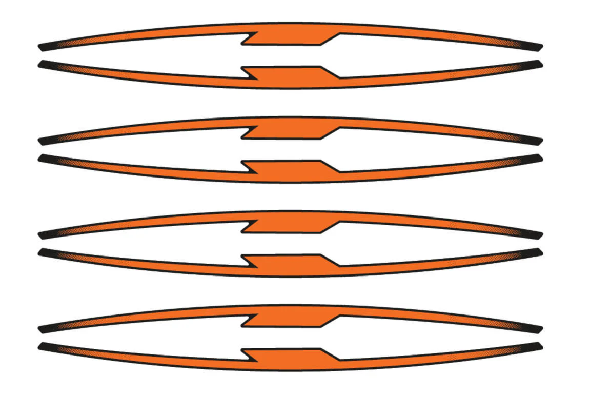 Puig Performance Rim Strips | Orange - Image 2