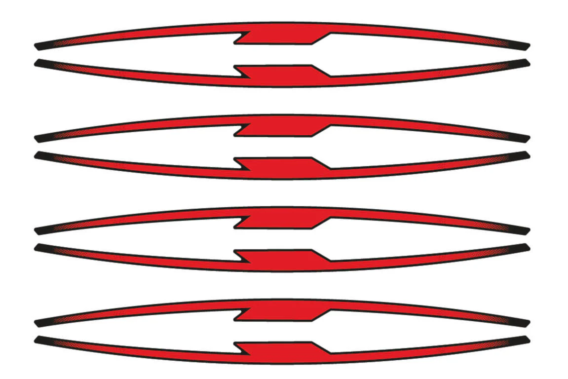 Puig Performance Rim Strips | Red - Image 2