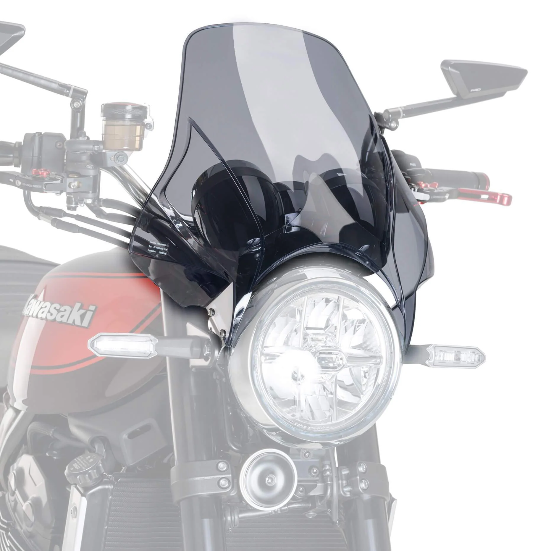 Puig Plus Universal Headlight Mounted Screen | Light Smoke - Image 2